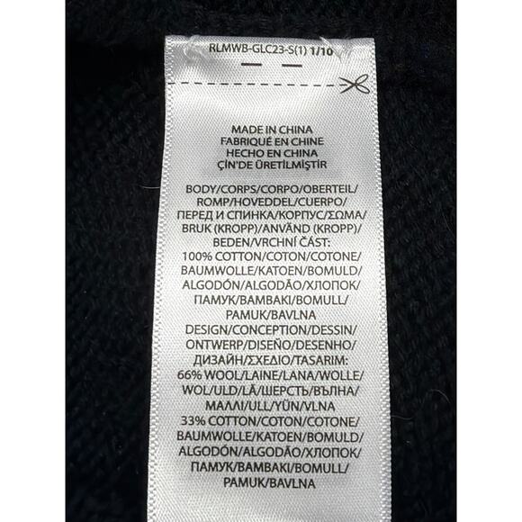 Polo by Ralph Lauren Polo Bear Pullover Crewneck Black Sweater Women’s Large - Picture 8 of 8